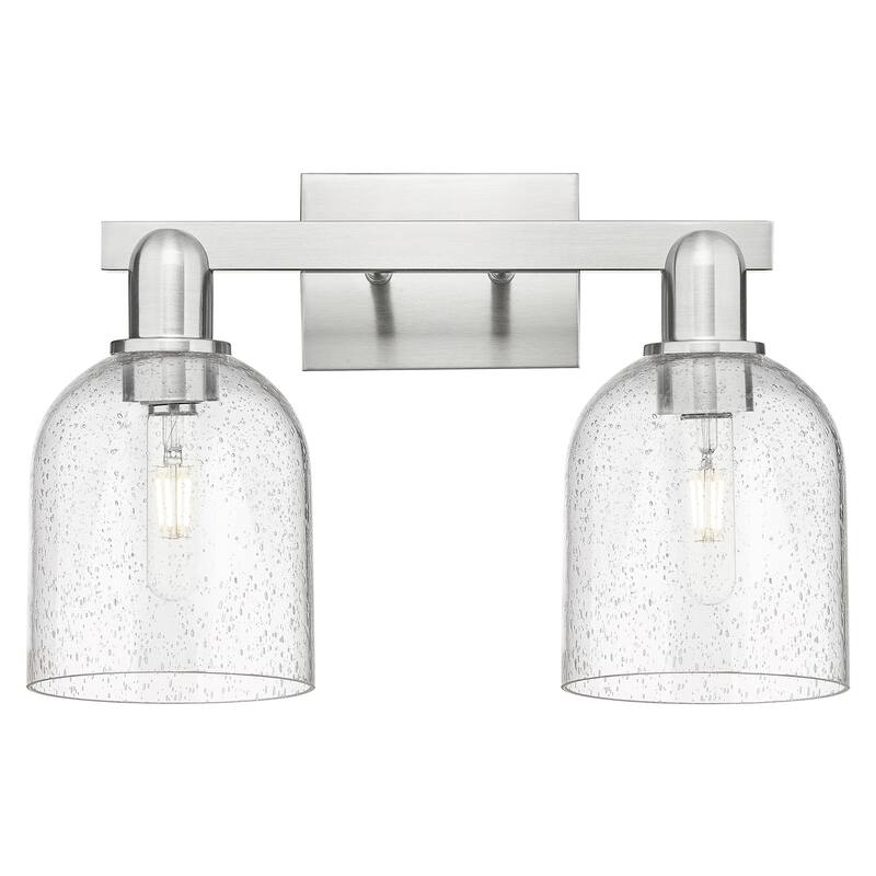 Innovations Lighting 716-2W-12-17 Bella Vanity Bella 2 Light 17" Wide - Brushed Satin Nickel / Seedy