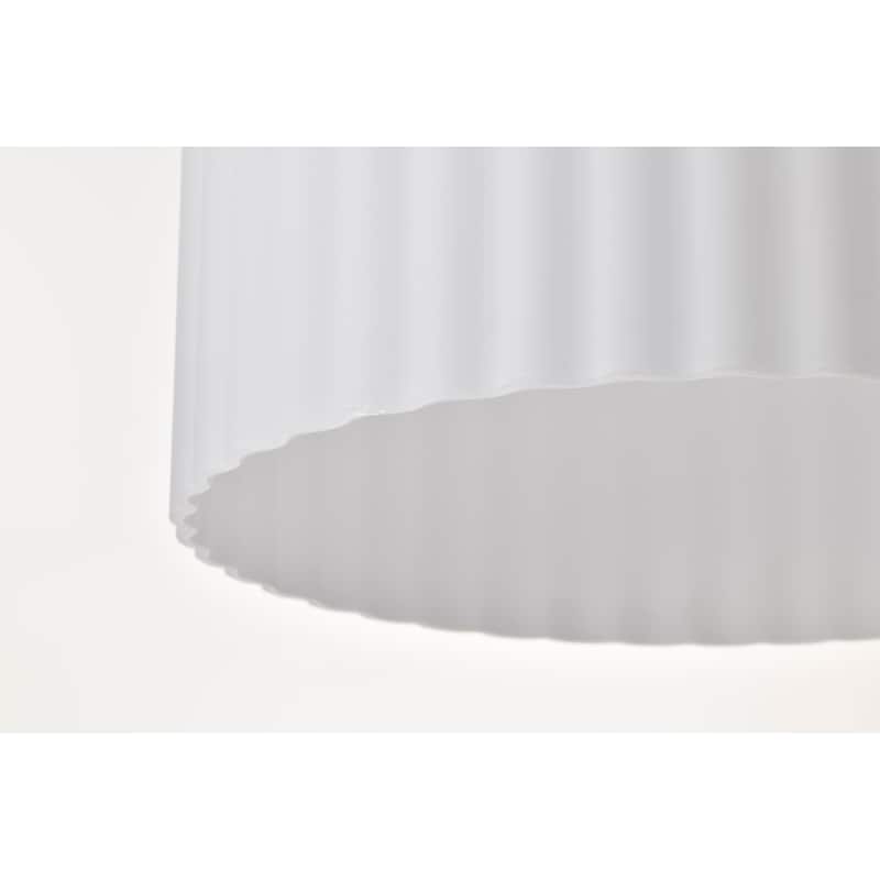 Solara Pendant Matte Black Finish Frosted Ribbed Glass - Matte Black