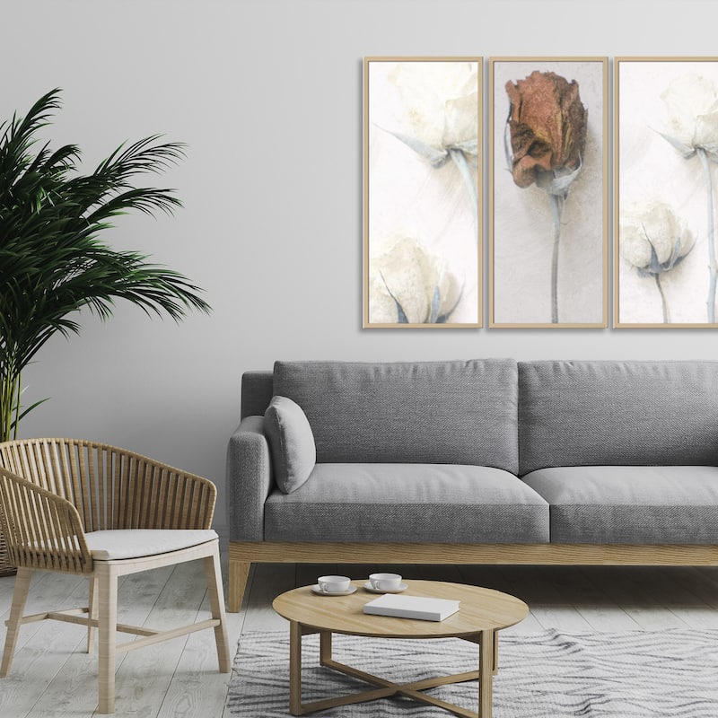 "Memories of Modest Emotion" Framed 3-Piece Wall Art Set by Delphine Devos
