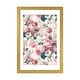 preview thumbnail 4 of 18, iCanvas "Antique Redoute Roses And Tulips" by UtArt Gold - 24x16x1