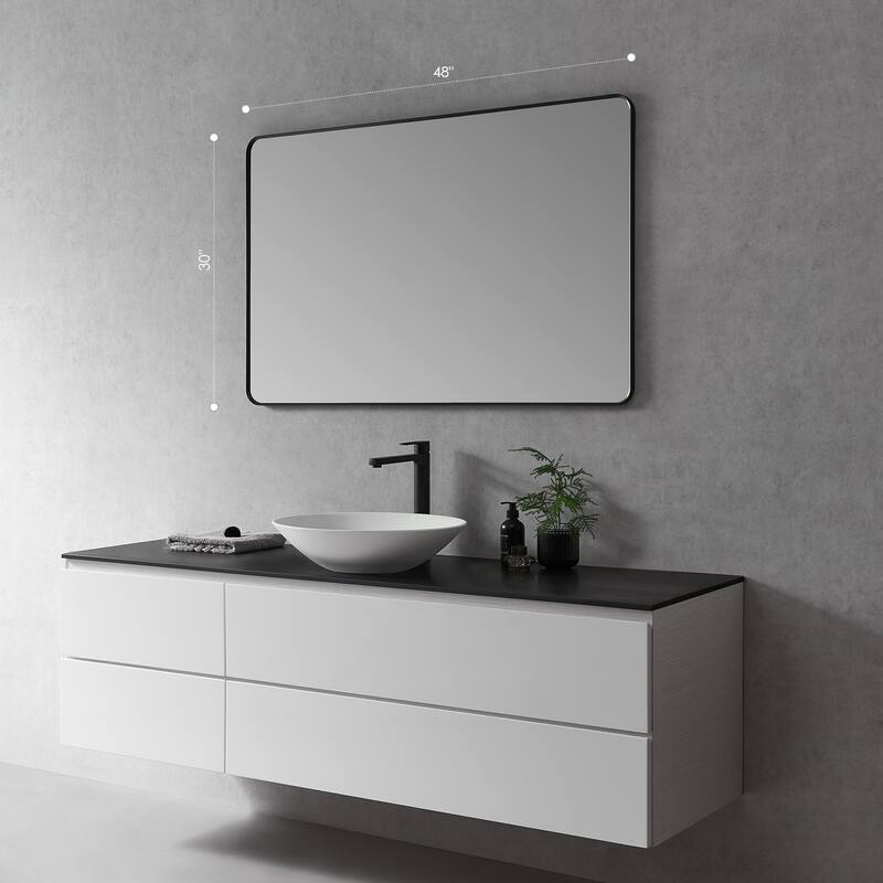 Altair Nettuno Bathroom/Vanity Aluminum Framed Wall Mirror