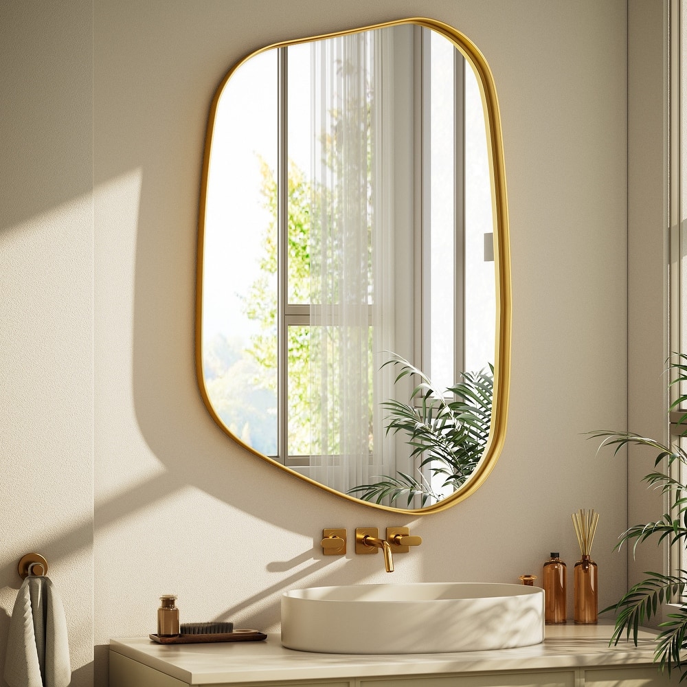 Irregular Bathroom Mirror Mirror Wall Decor