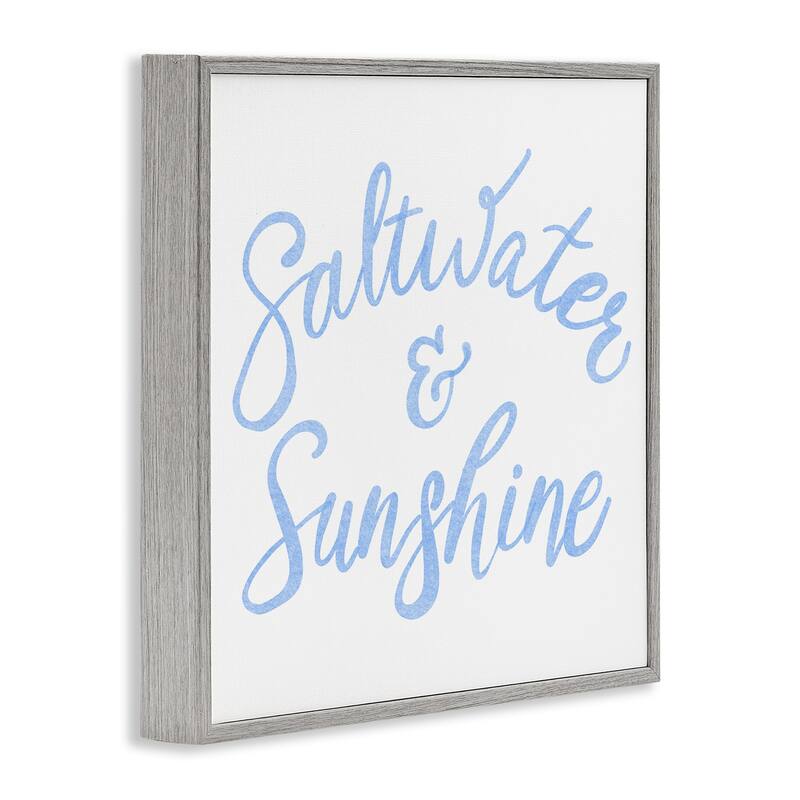 Stupell Minimal Saltwater & Sunshine Framed Giclee Art Design By SunDance Group