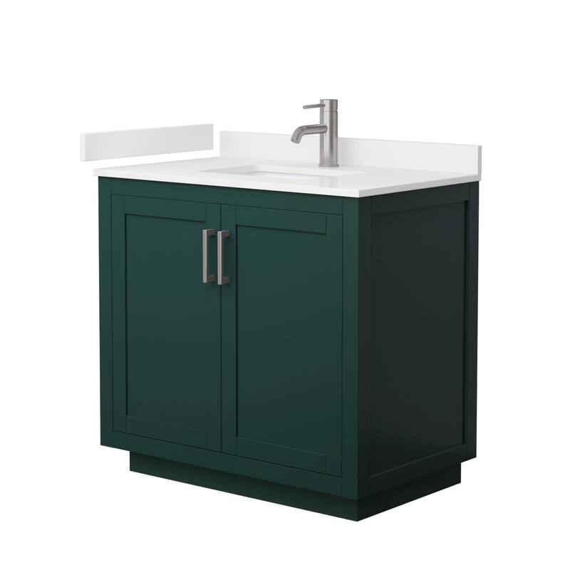 Wyndham Collection WCF292936S-QTZ-UNSMXX Miranda 36" Free Standing