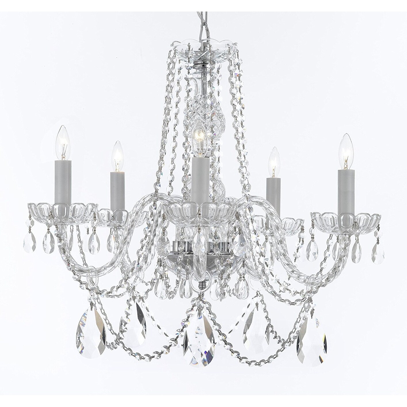 Murano Venetian Style Crystal Chandelier - Chandeliers For Bedrooms by Overstock.com