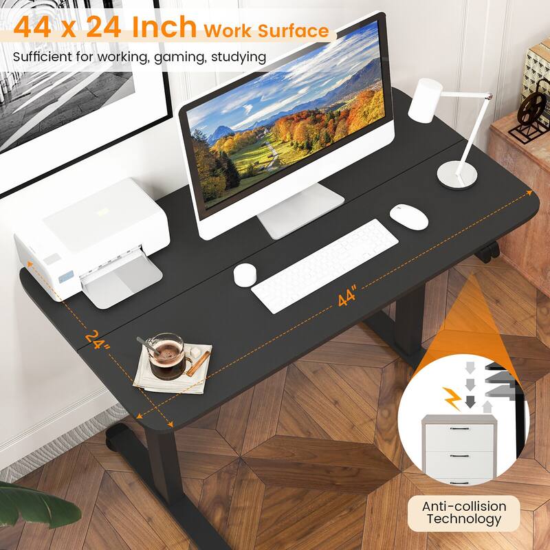 Gymax Electric Standing Desk Adjustable Stand up Computer Desk