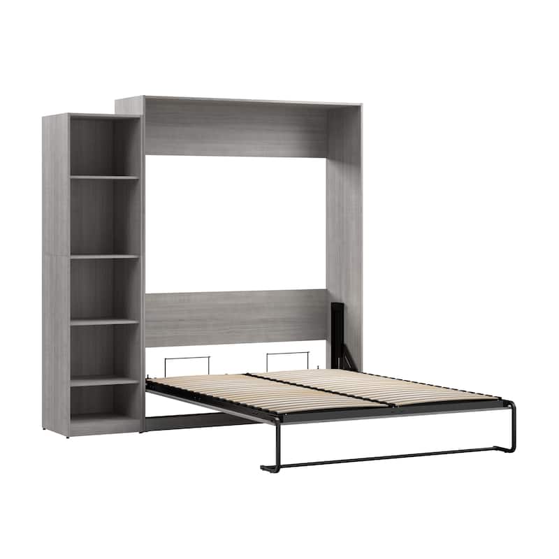 Claremont Queen Murphy Bed with Closet Organizer (85W) by Bestar