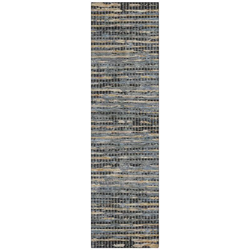 Machine Washable Indoor/ Outdoor Casual Keystone Chantille Rug