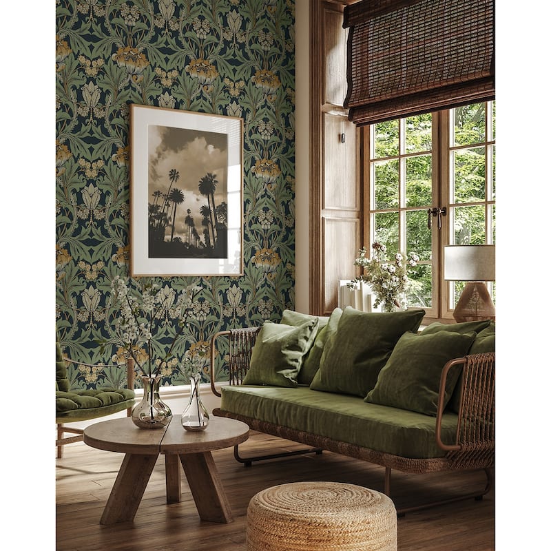 Seabrook Designs Primrose Garden Non-Woven Unpasted Wallpaper