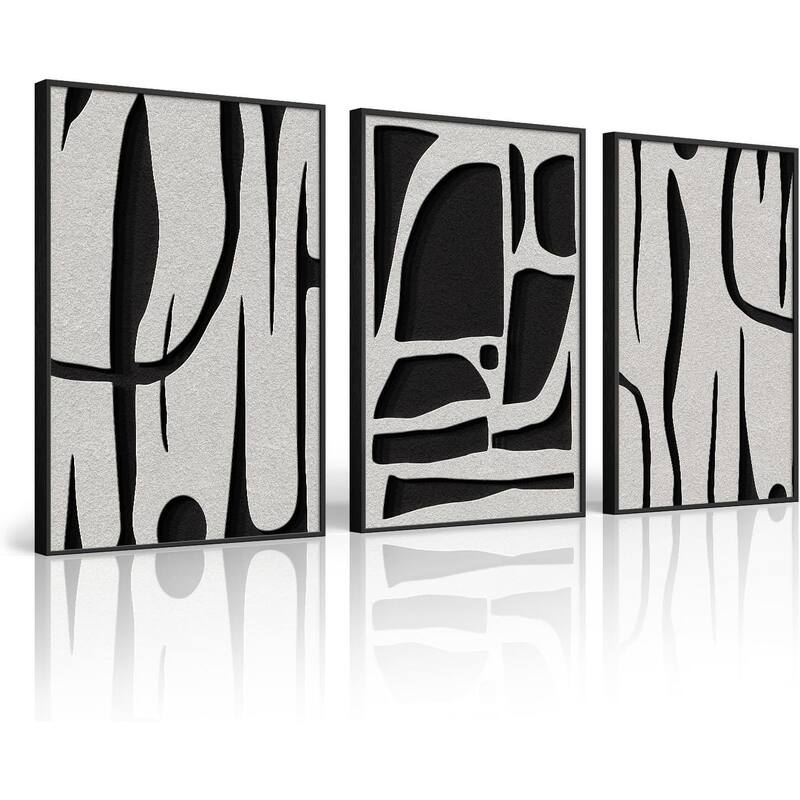 Modern Minimalist Line Canvas Art Work Prints Black Painting Wall Art