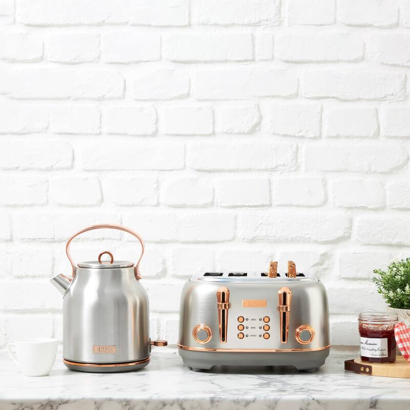 Haden Heritage 1.7 Liter Stainless Steel Electric Tea Kettle