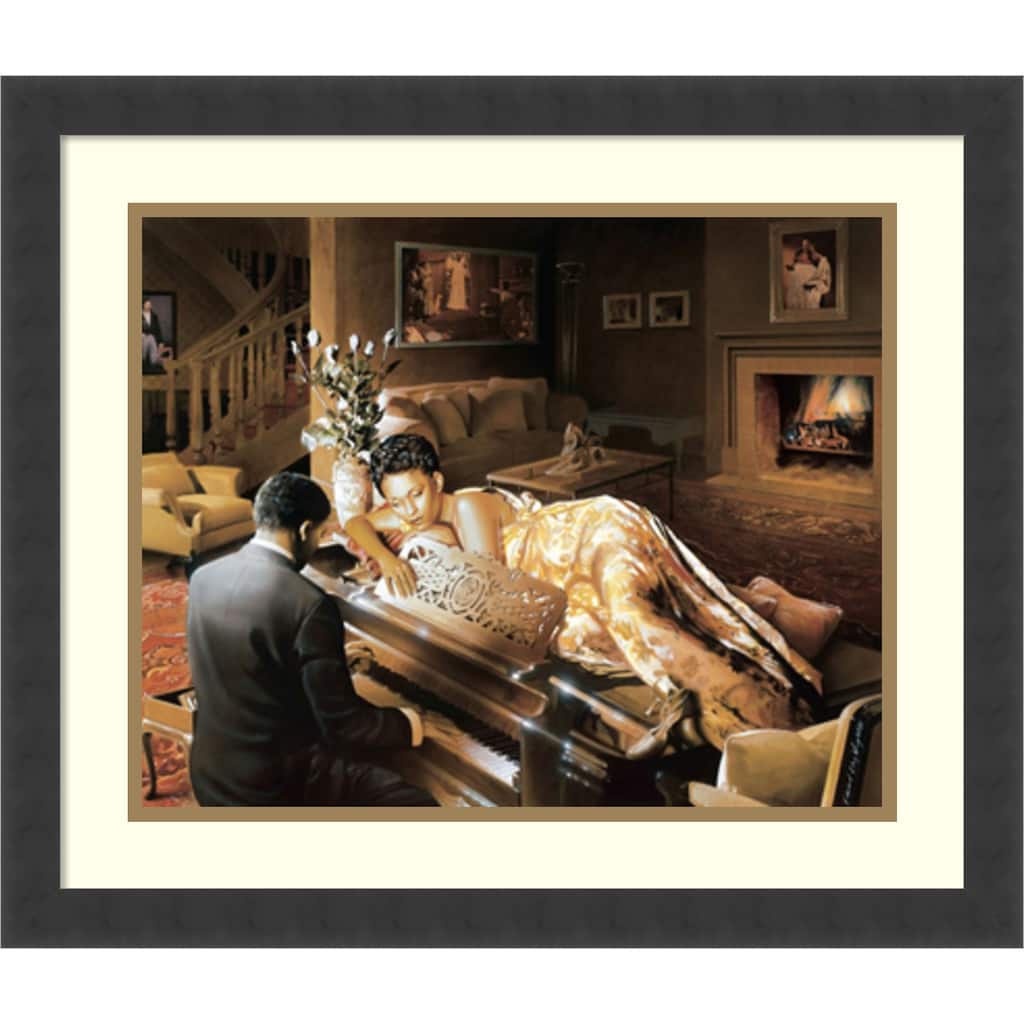 Framed Art Print 'Sonata' by Edward Clay Wright 22 x 19-inch
