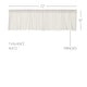 preview thumbnail 22 of 28, Tobacco Cloth Fringed Valance