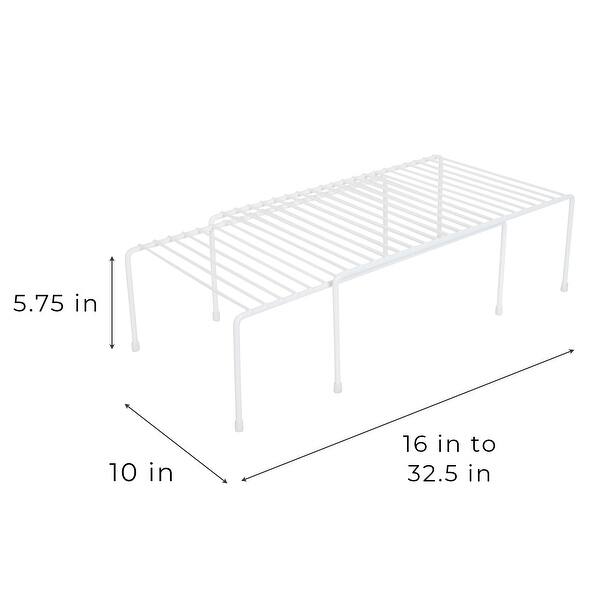 Smart Design Expandable Storage Rack 16 x 32.5 inch Bed Bath