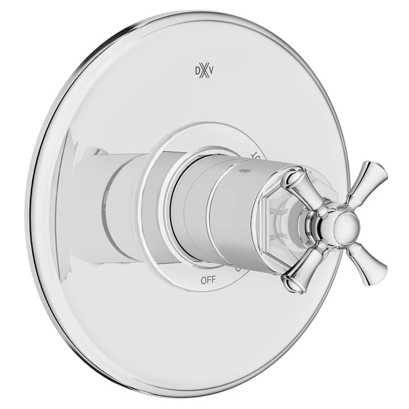 DXV Oak Hill Pressure Balance Shower Valve with Cross Handles - Polished Chrome
