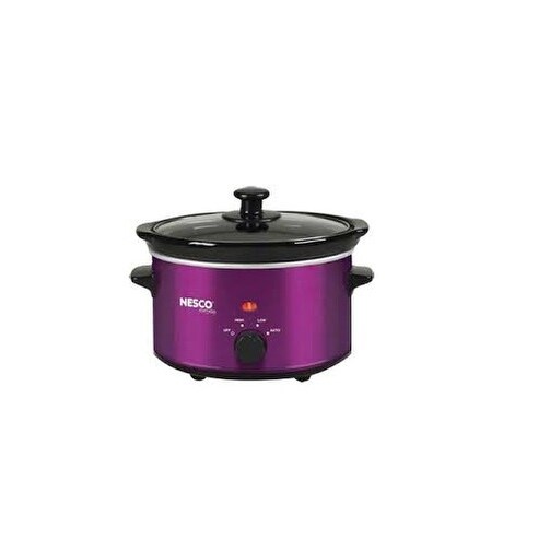 Nesco 1.5-Quart Purple Oval Slow Cooker at