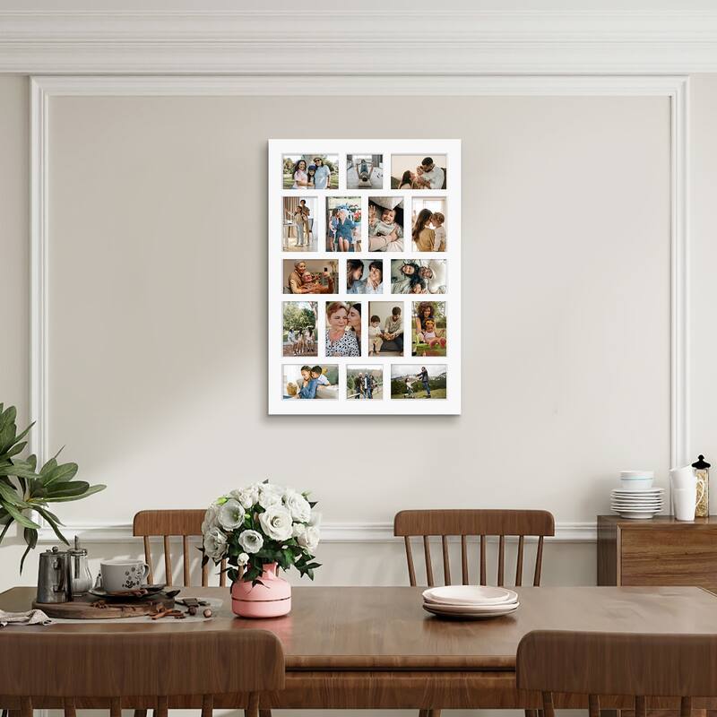 Rustic 17-Pack 4x6 Collage Frame 26.2x18.4 Inch Picture Frames Collage Wall Decor