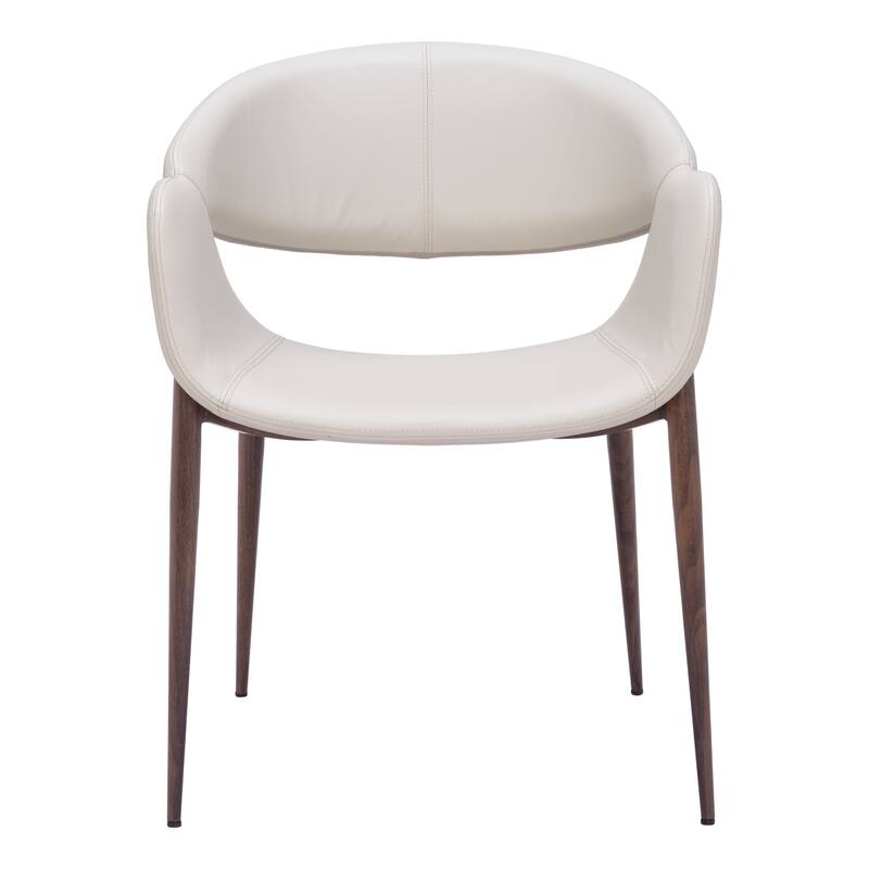 Limay Dining Chair Beige & Walnut