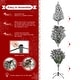 preview thumbnail 84 of 158, Glitzhome 6FT/7.5FT/9FT/11FT Snow Flocked Pre-lit Artificial Fir Christmas Trees