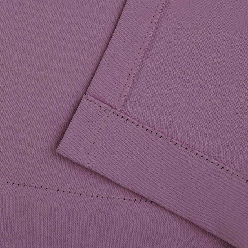 Superior Solid Machine Washable Room Darkening Grommet Blackout Curtains, Set of 2