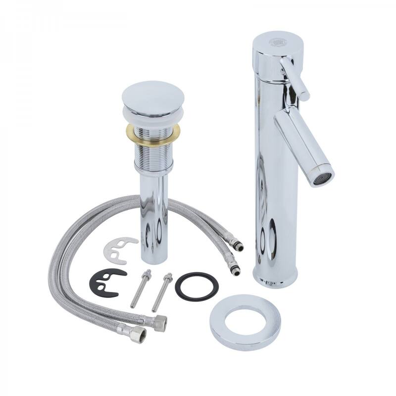 Glass Wall Mount Console Sink Haiku 23.75" with Chrome Faucet, Drain and Towel Bar Renovators Supply