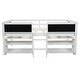 preview thumbnail 6 of 10, Twin Size Low Loft Bed w/2 Shelves & Decorative Guardrail Chalkboard