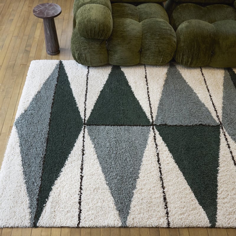 Balta Levine Modern Geometric Shag Area Rug