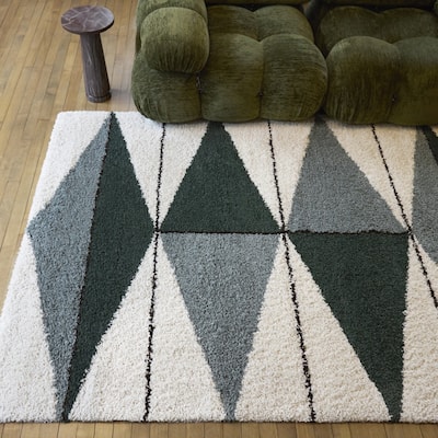 Balta Levine Modern Geometric Shag Area Rug