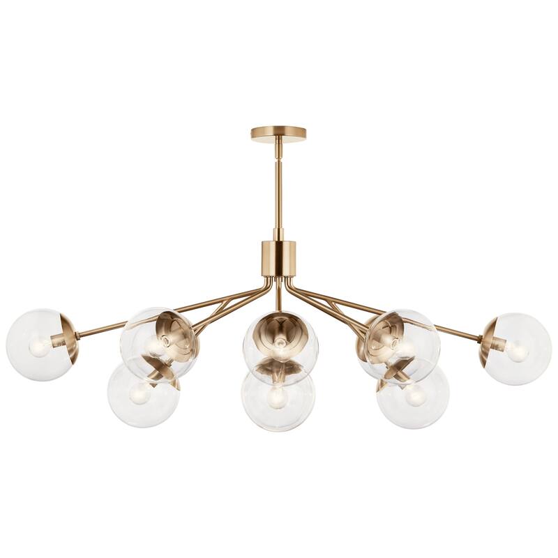 Kichler 52703CLR Silvarious 12 Light 48" Wide Chandelier with Clear