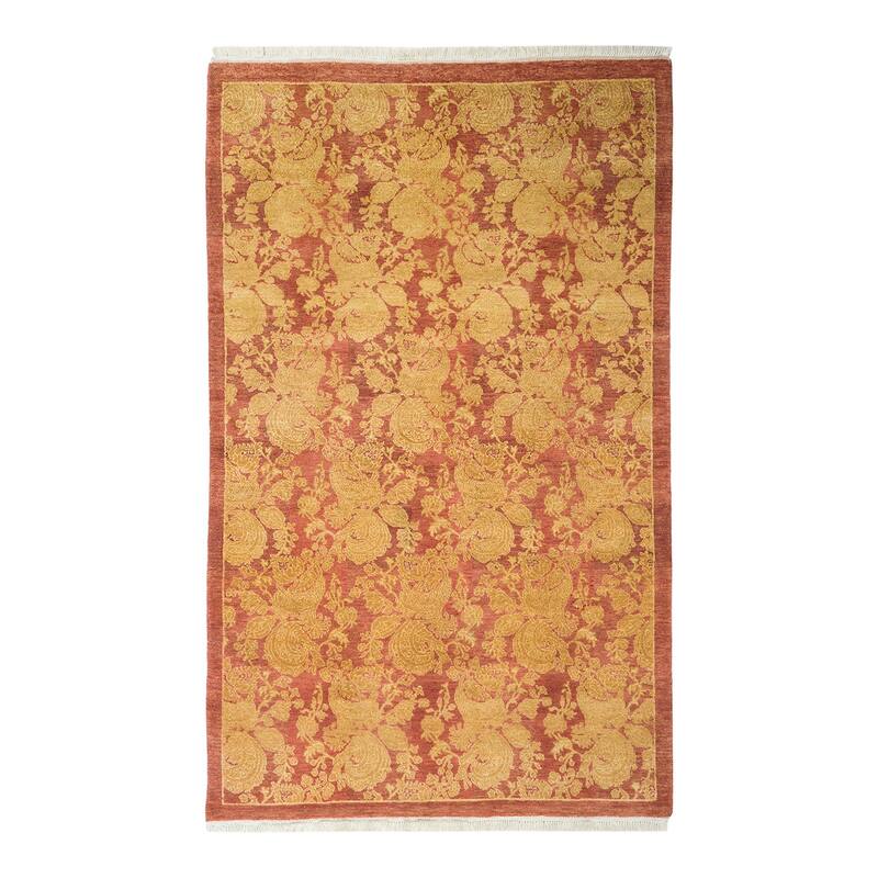 Overton Mogul, One-of-a-Kind Hand-Knotted Area Rug - Pink, 3' 1" x 5' 0" - 3' 1" x 5' 0"