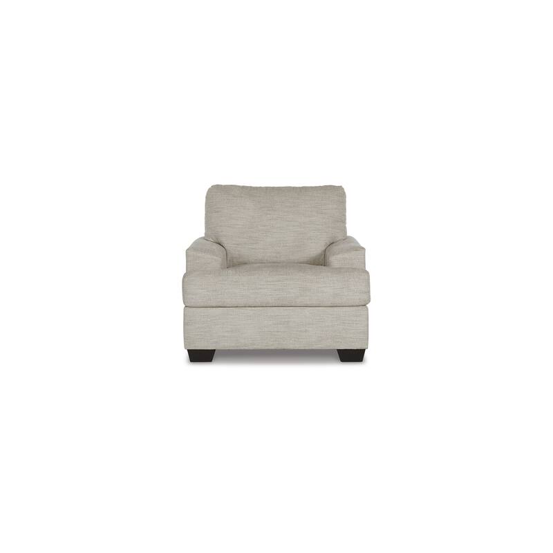 Roy 39 Inch Accent Armchair, Angular Arms, Plush Light Gray Polyester