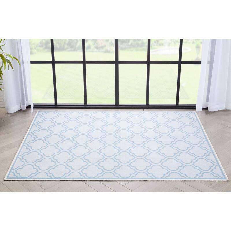 Well Woven Apollo Lattice Moroccan Machine Washable Area Rug