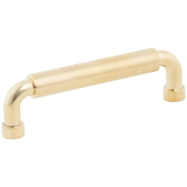 Schaub and Company 211086 NOHO 4" Center to Center Luxury Solid Metal - Unlacquered Brass