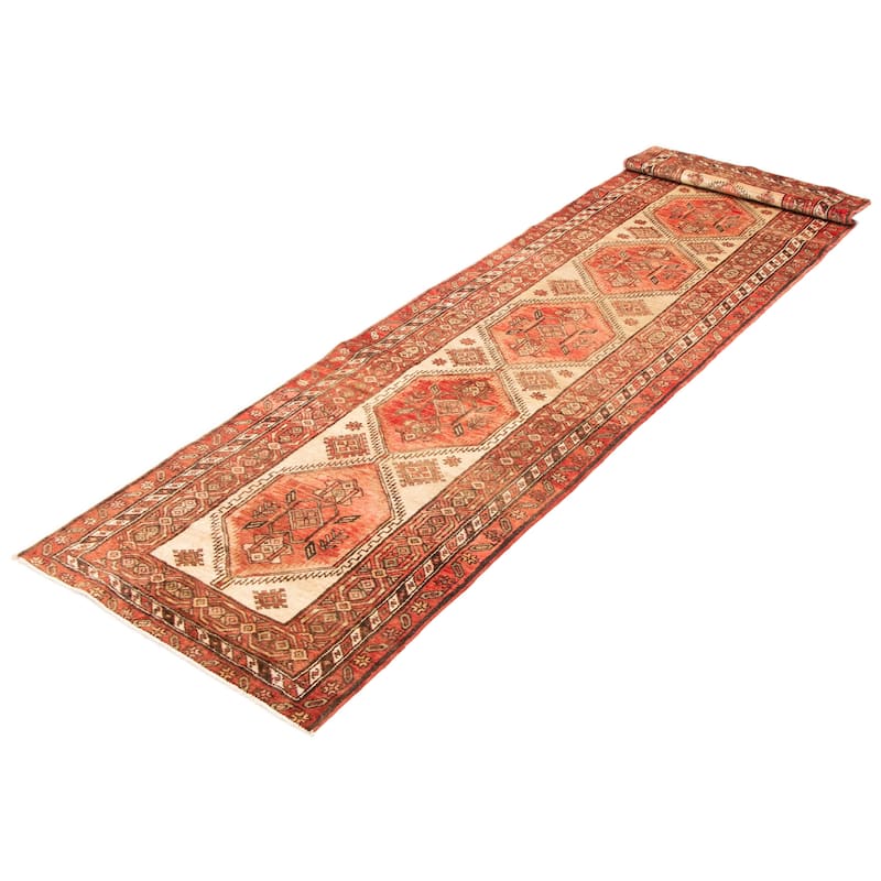 ECARPETGALLERY Hand-knotted Konya Anatolian Copper Wool Rug - 3'8 x 13'1