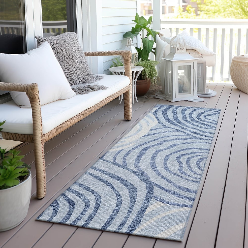 Machine Washable Indoor/ Outdoor Chantille Contemporary Dimensions Rug