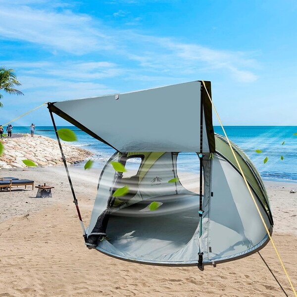 Pop-up Camping Tent，2 Person Tent Waterproof Instant Easy Setup