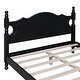 preview thumbnail 10 of 24, Full Black Wood Platform Bed with Headboard and Slat Support, No Box Spring Needed
