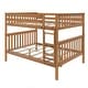 preview thumbnail 14 of 17, Max and Lily Classic Queen over Queen Bunk Bed