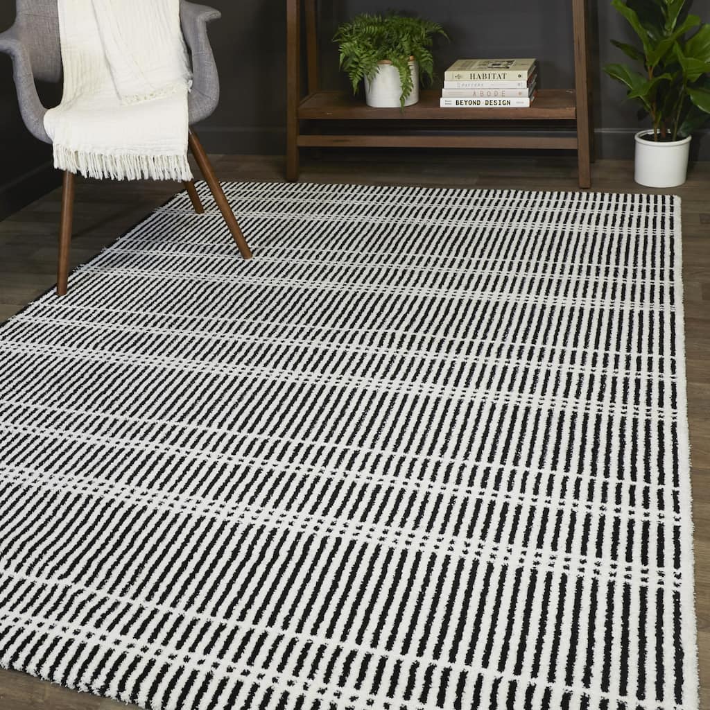 Audsley Modern Striped Area Rug