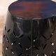 preview thumbnail 20 of 28, Lilac Decorative Metal Outdoor End Table by Christopher Knight Home