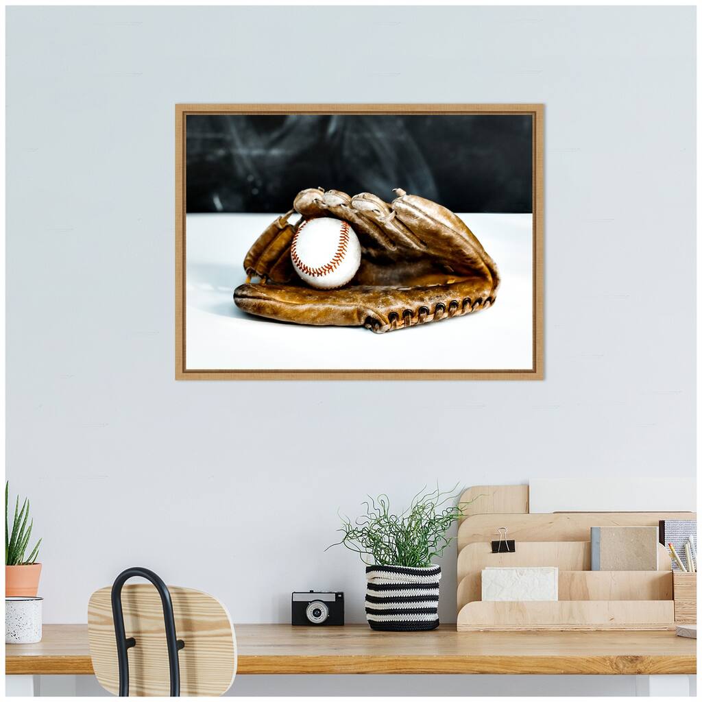 Kate and Laurel Sylvie Ace Framed Canvas by Alicia Abla