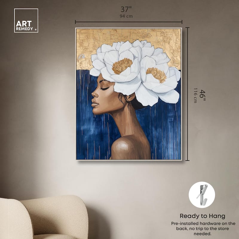 Floral Goddess II Canvas by Art Remedy