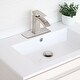 preview thumbnail 4 of 28, STYLISH Single Hole Faucet Deck Plate Stainless Steel Kitchen Bathroom - 6 1/8"x 2 1/2"