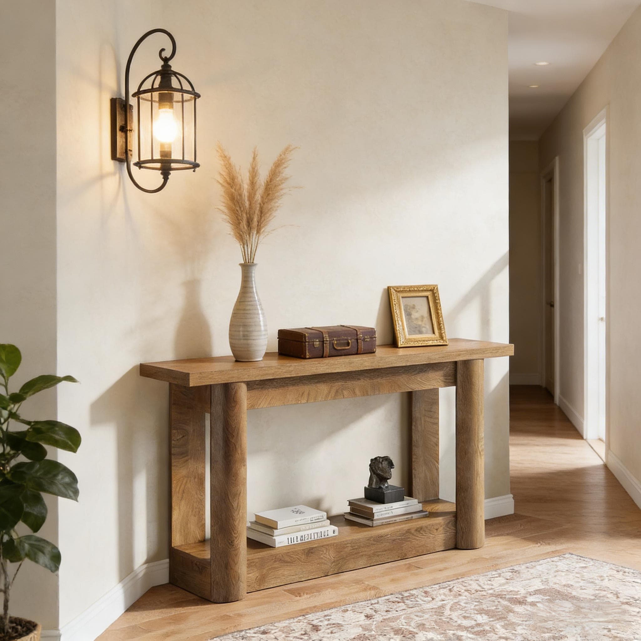 2-Tier Foyer Table - Brown