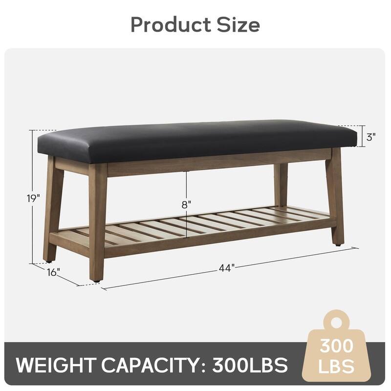 Entryway Bench - 16"D x 44"W x 19"H
