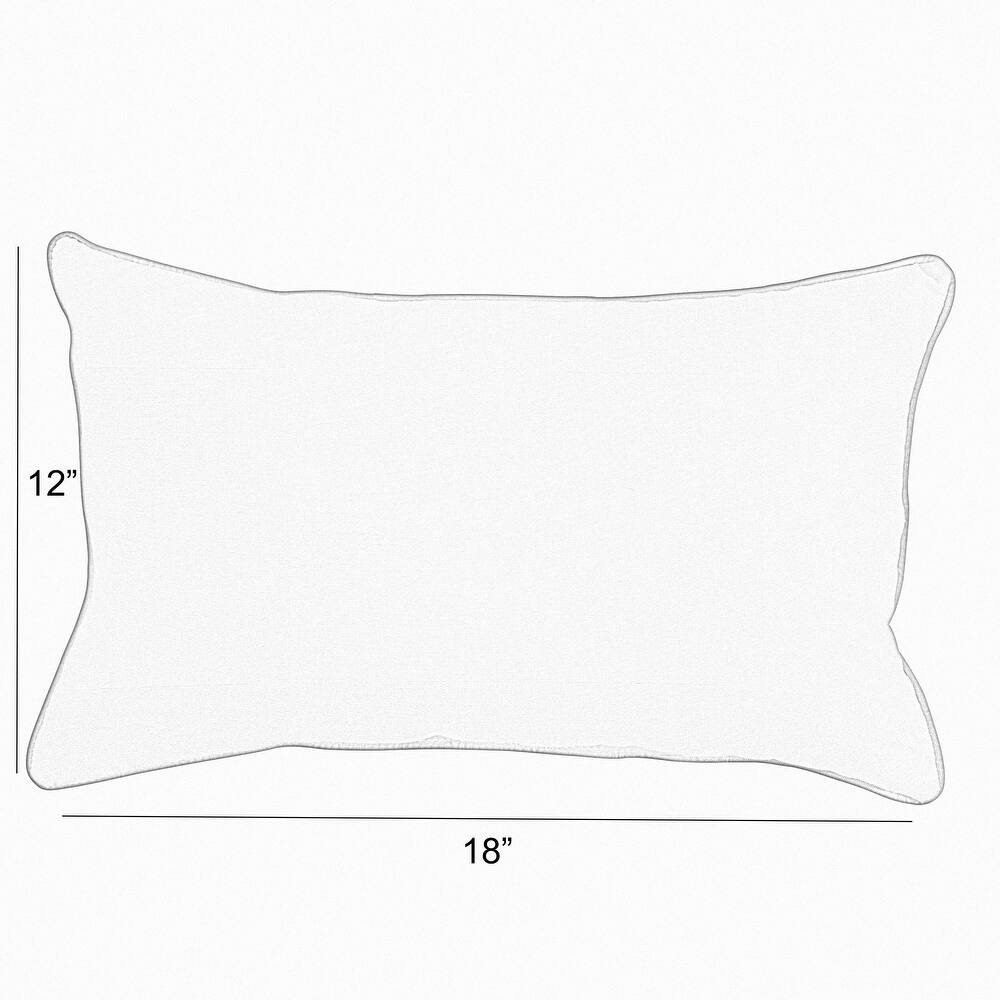 Sorra Home Sunbrella Outdoor Corded Pillow Set of 2