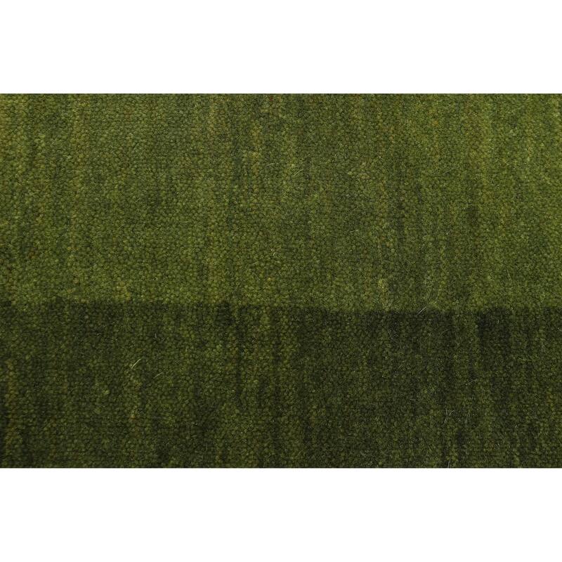ECARPETGALLERY Hand Loomed Kashkuli Gabbeh Green Wool Rug - 5'3 x 7'6