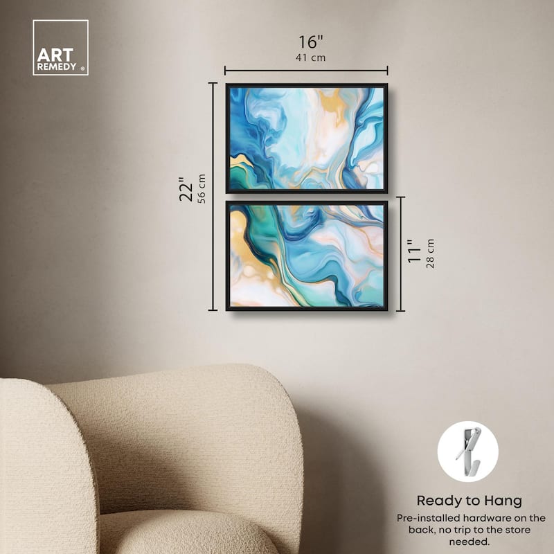 Visions Pastel II Canvas Set of 2 by Art Remedy