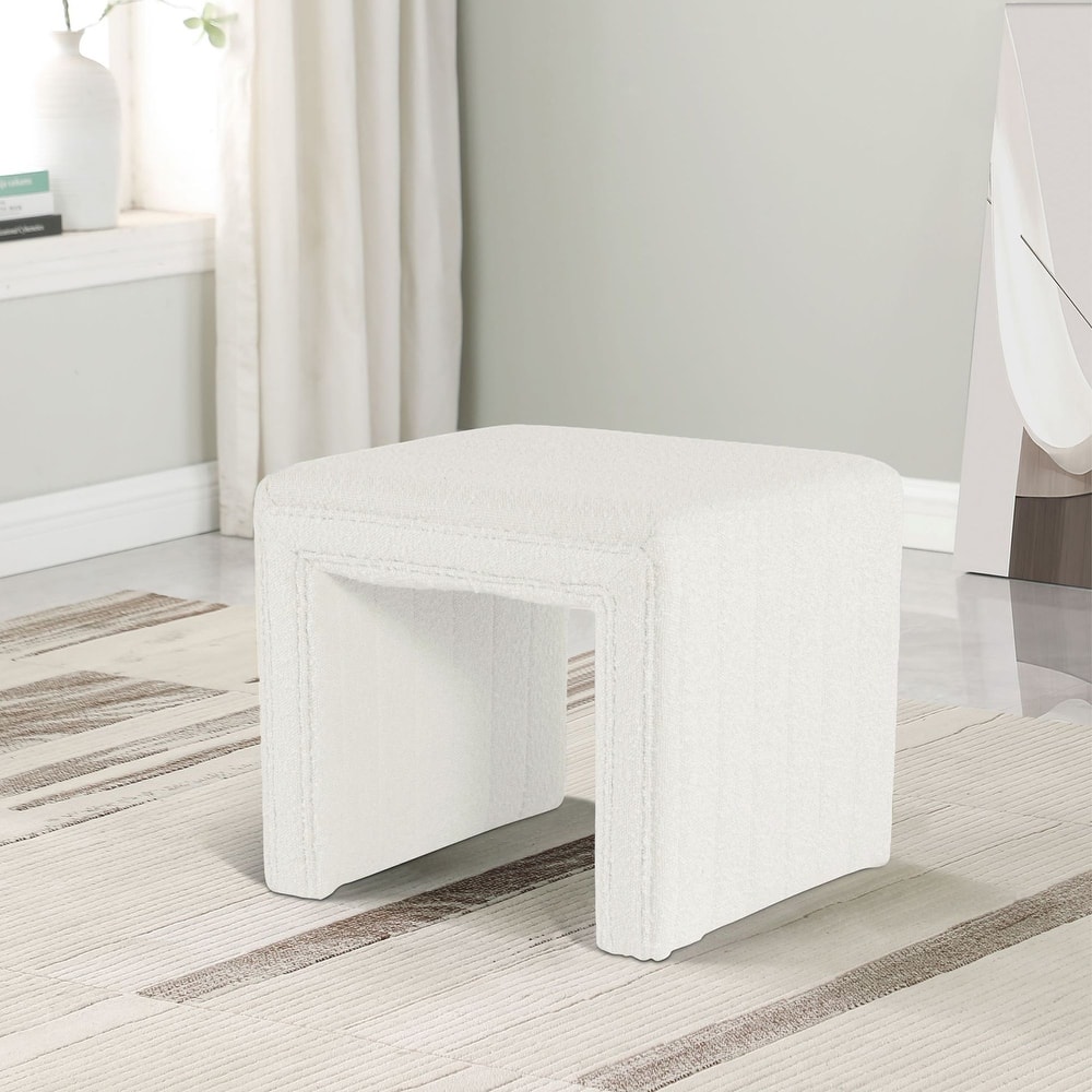 HomePop Modern Channel Ottoman