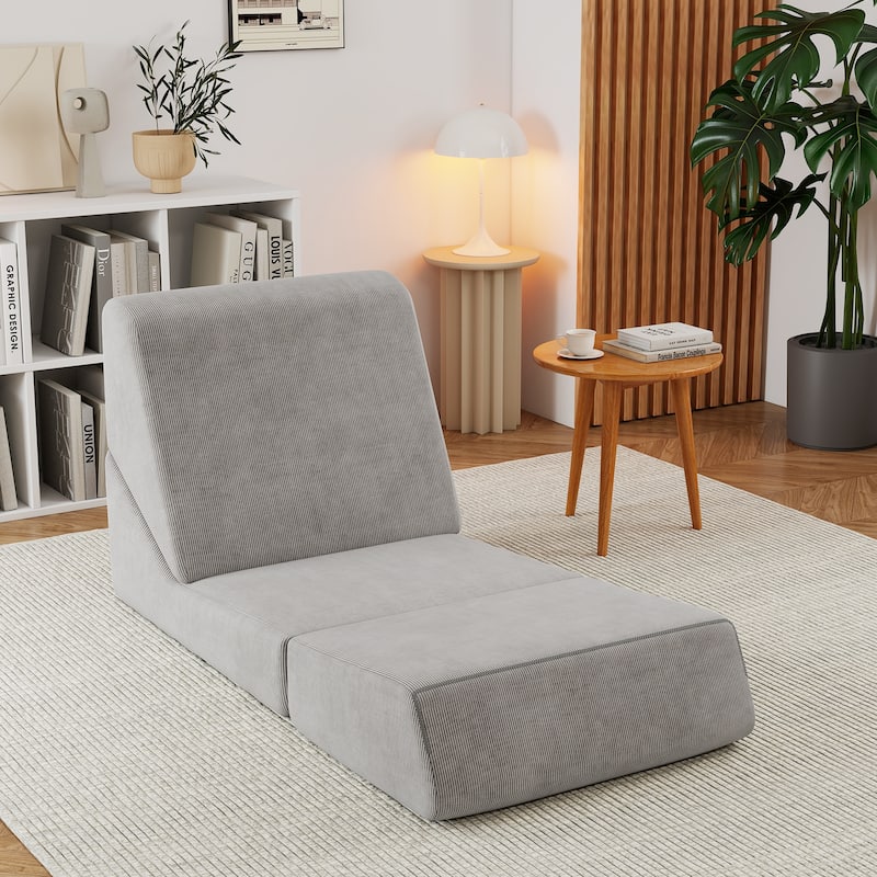 Gymax 3-in-1 Folding Sofa Bed Convertible Sleeper Chair w/ Washable